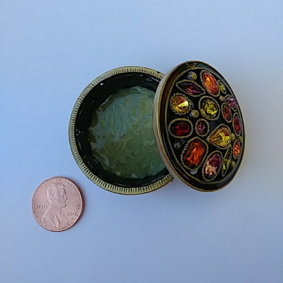 2/$20 Trinket Box Faceted Stones w/Lid NEW - Picture 3 of 3